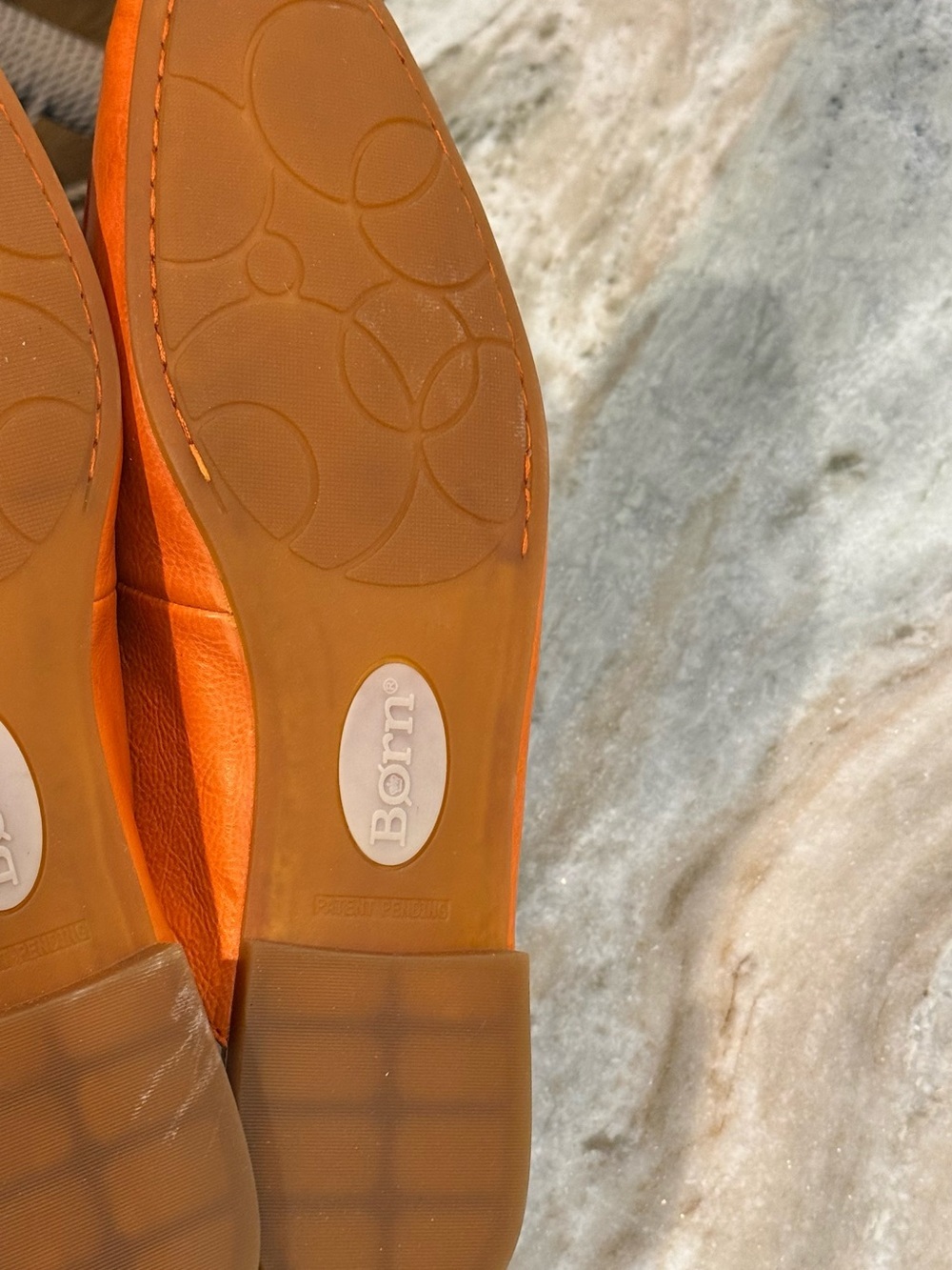 NWT Women’s BORN Lareina orange leather mules- Size 11 - Picture 5 of 6